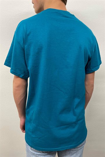 Thrasher T-shirt - Flame - Galapagos Blue